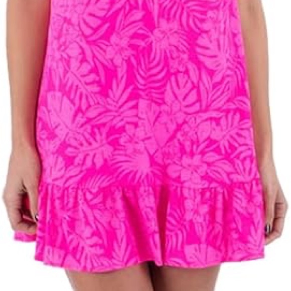 Hurley Dresses & Skirts - Hurley Jungle Walk Mini Dress – Hot Pink Tropical – NWOT